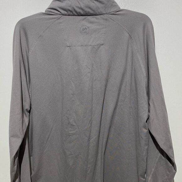 Cloudveil Men's Long-Sleeve Half Zip Stand-Up Collar Gray Shirt - Picture 8 of 10